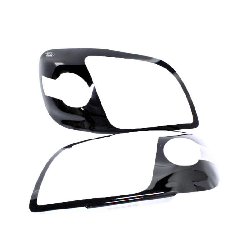 Clear Headlight Guards with Black Trim for Nissan NP200 2009