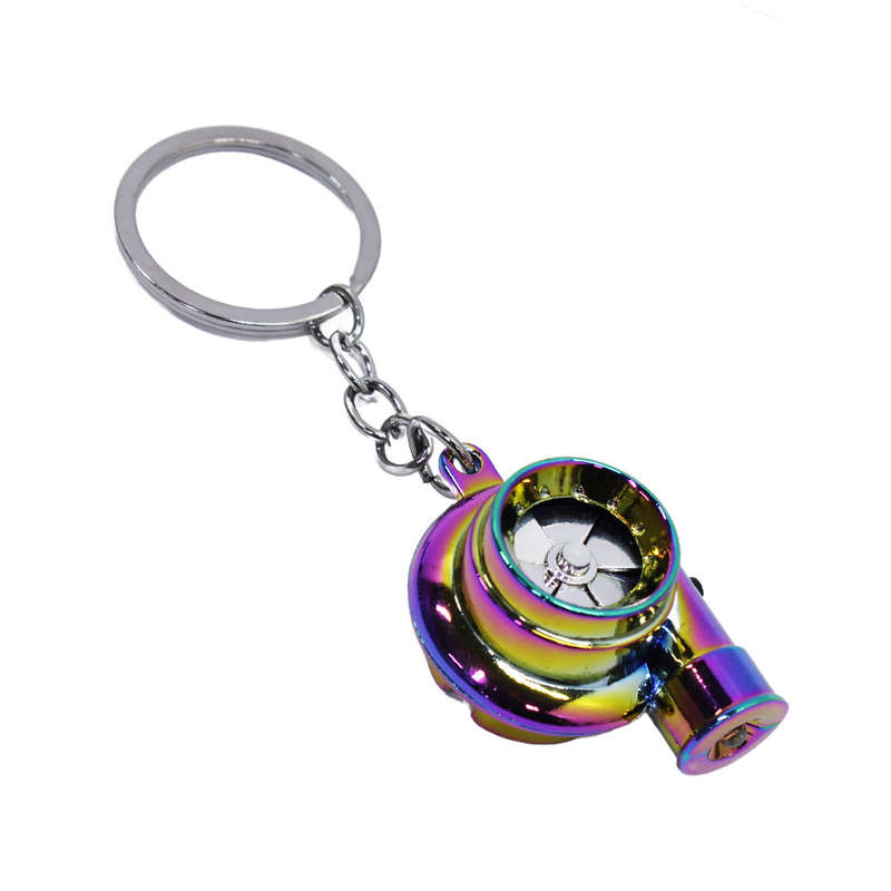 Novelty Turbocharger Keyring with Sound &amp; LED Light (Anodized)