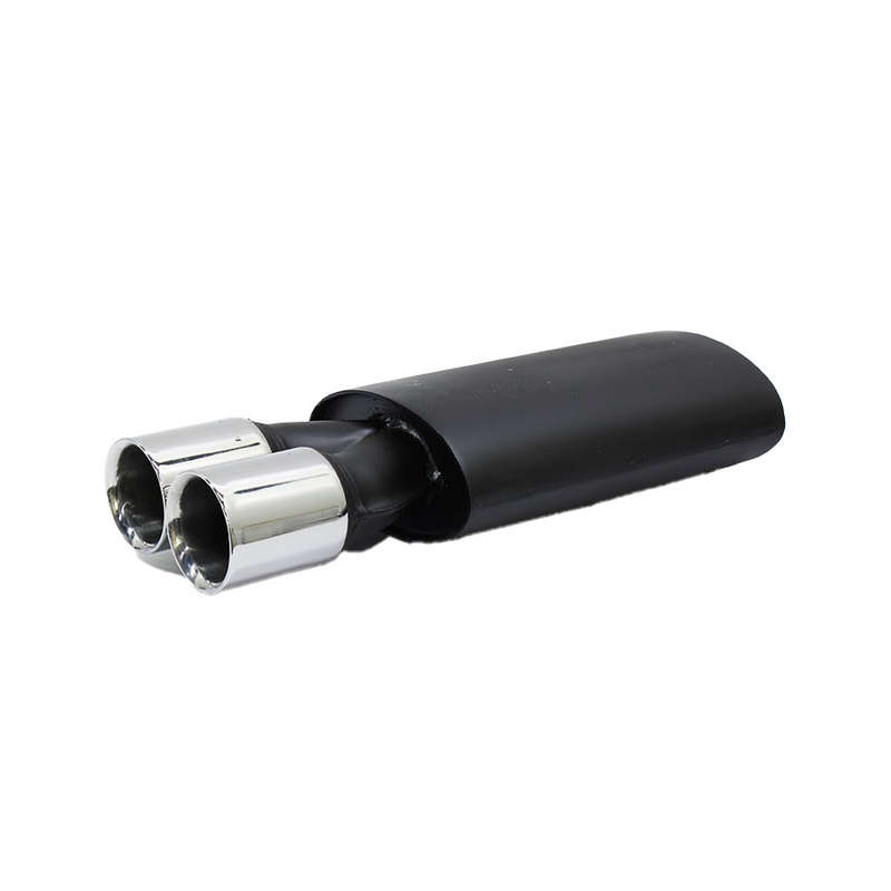 Sport Exhaust Backbox with Twin 76mm Straight Stainless Steel Tip