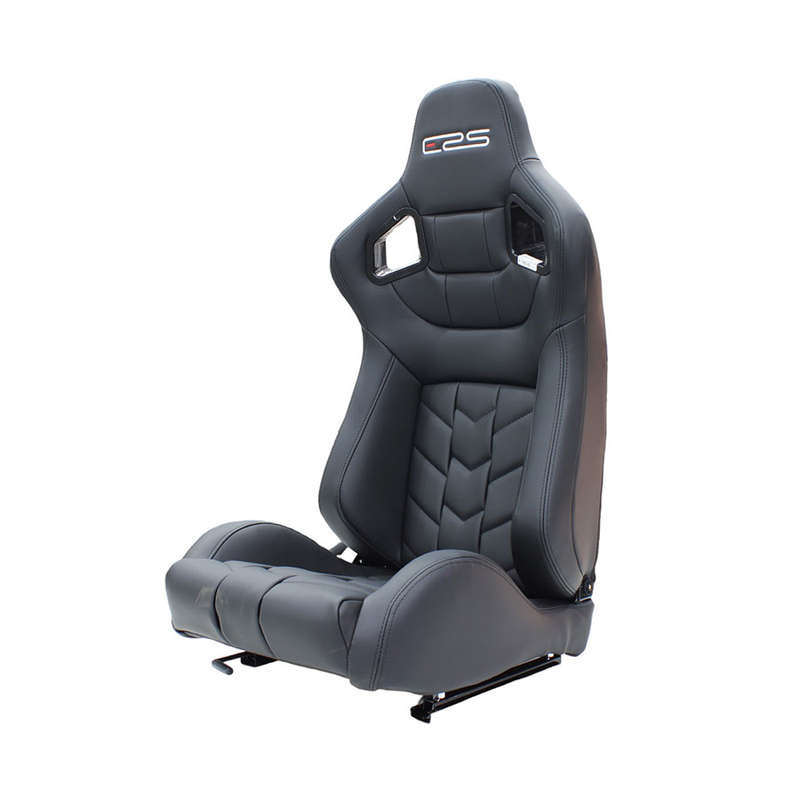 Evo ERS Black V2 Vinyl PU Leather Recinable Racing Seats (pair)