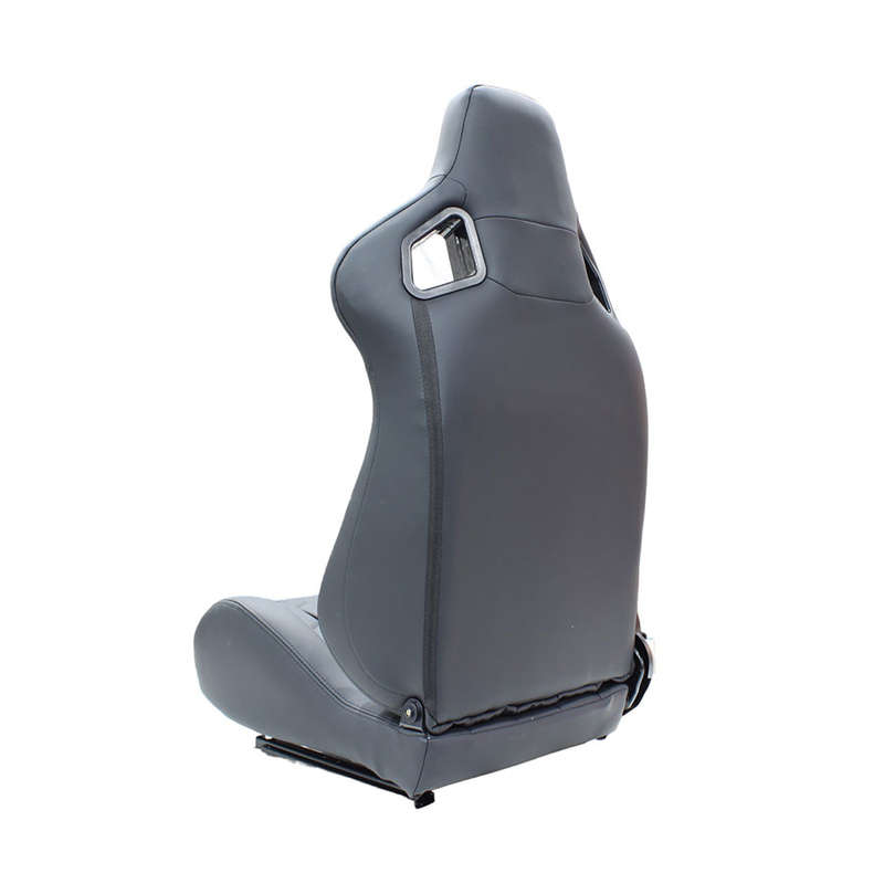 Evo ERS Black V2 Vinyl PU Leather Recinable Racing Seats (pair)