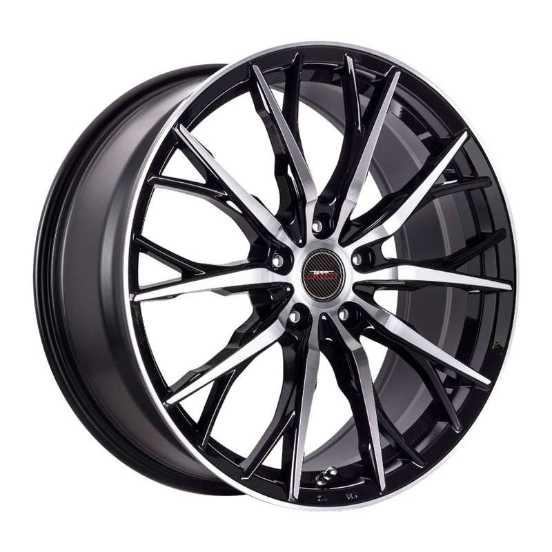 18" A-Line Mercer 5/100 Black Machine Face Alloy Wheels