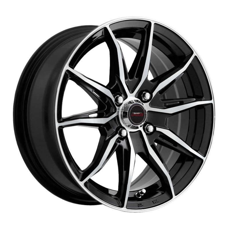 16" A-Line VF1 4/100 Black Machine Face alloy Wheels