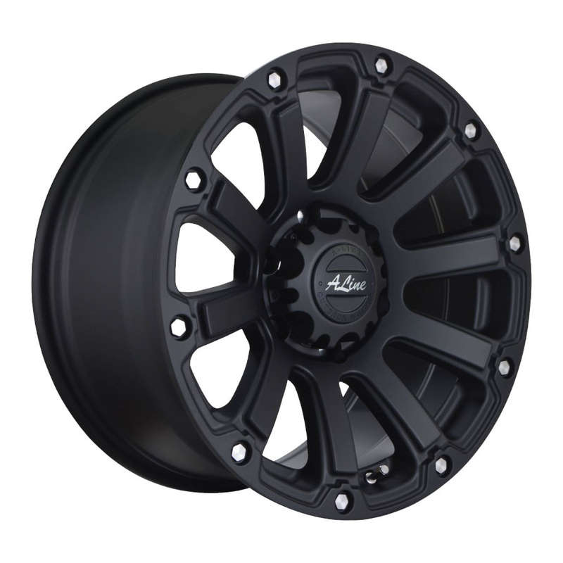 18" A-Line Destroyer 6/139 Satin Black Alloy Wheels