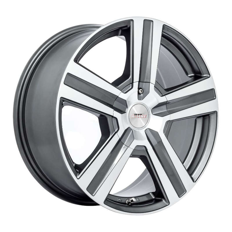 16" A-Line Magnum 5/120 Gunmetal Machine Face Alloy Wheels
