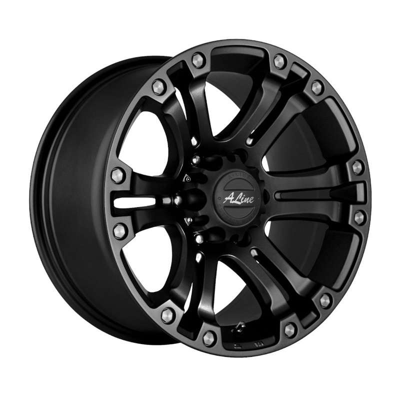 17" A-Line Granite 5/120 Satin Black Alloy Wheels