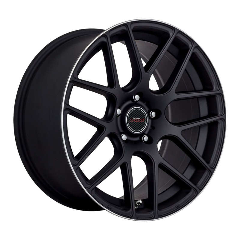 17" A-Line Racer 4/108 Black Machine Lip Alloy Wheels