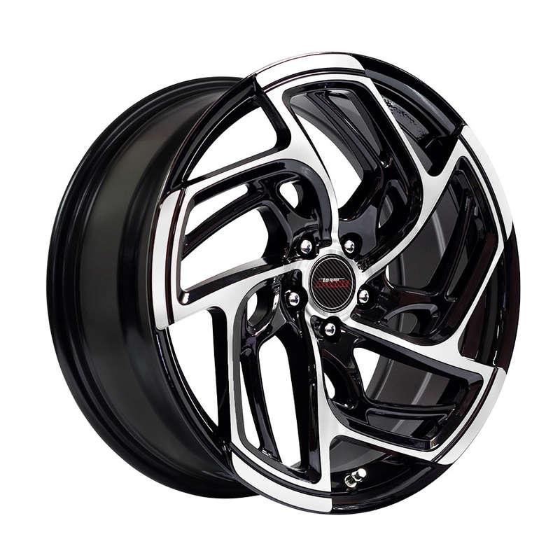 18" A-Line Legend 5/100 Black Machine Face Alloy Wheels