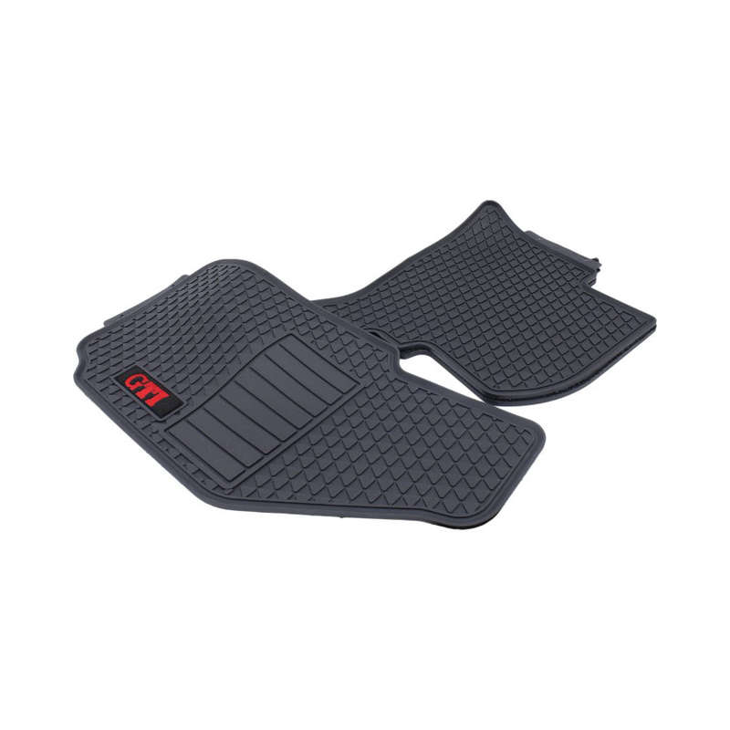 Rubber Floor Mats for VW Polo Hatc 2005+ (3pc Gti Red Design)