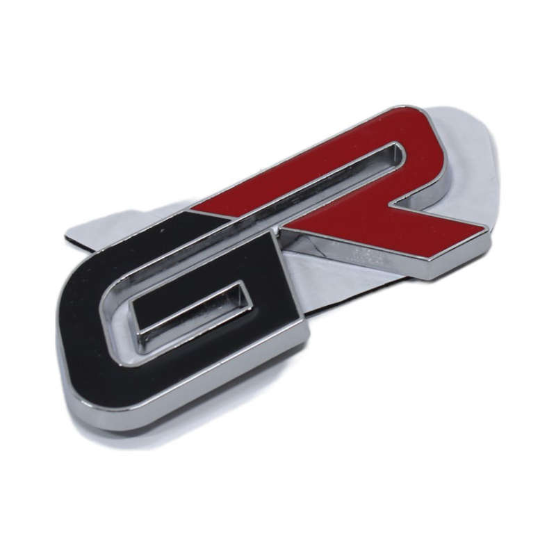 GR Letter Design Red &amp; Black Sticker Badge