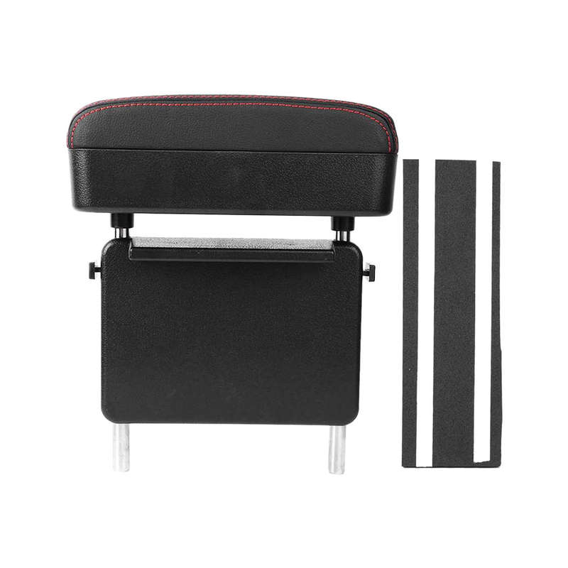 Slim-Line Black with Red Stitches Armest and Storage Console