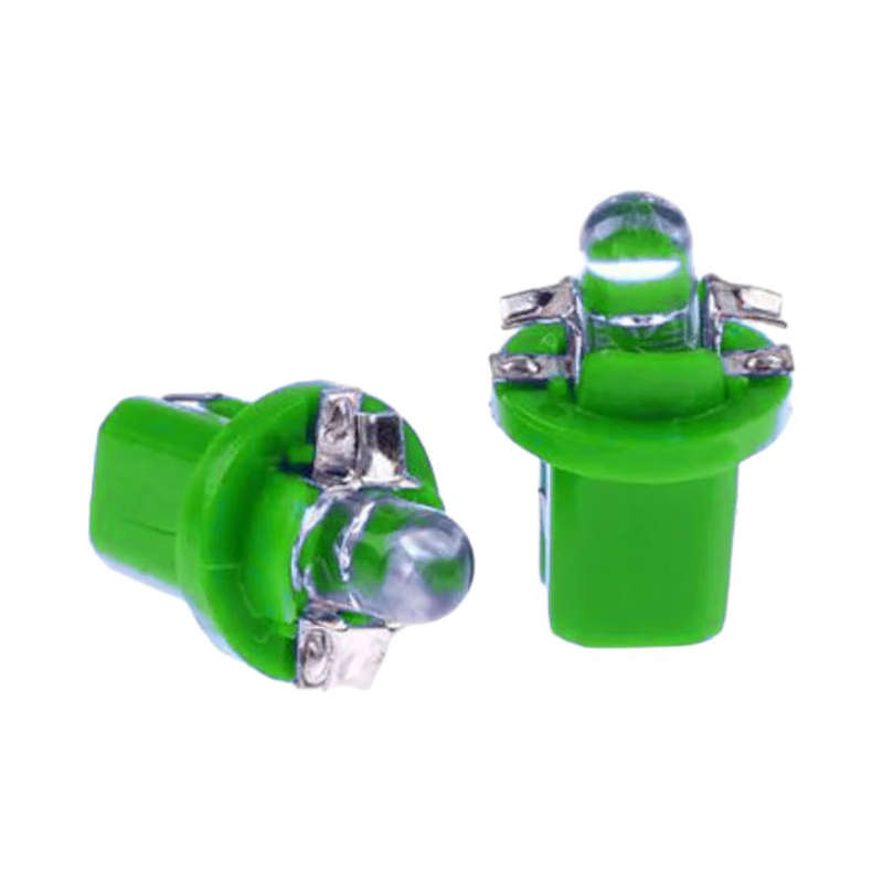 T5 SMD 5 LED Instrument Cluster Bulbs - Pair (Green)