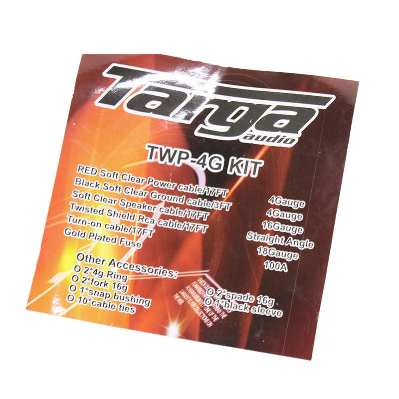Targa TPA-4GKIT 4 Gauge Wiring Kit with ANL Fuse Holder