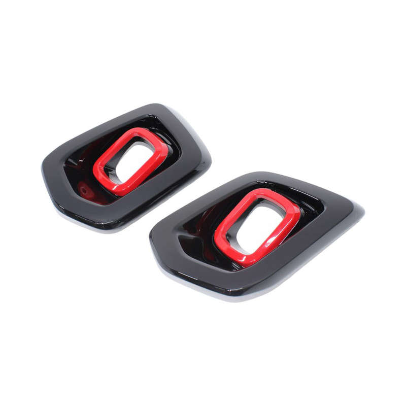 Ford Ranger 2019 Wildtrak Gloss Black &amp; Red Foglight Cover (non oem)
