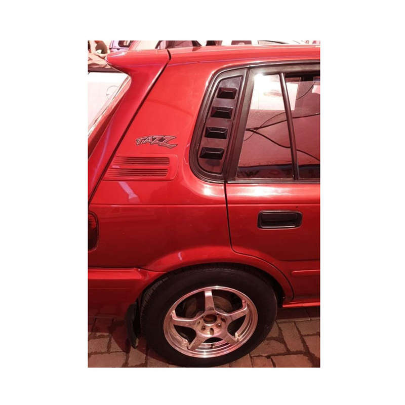 Gloss Black Quarter Window Louver for Toyota Tazz 2000+