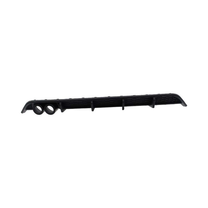 VW Polo AW 2018+ Matt Black Rear Diffuser with Double Exhaust Pipe