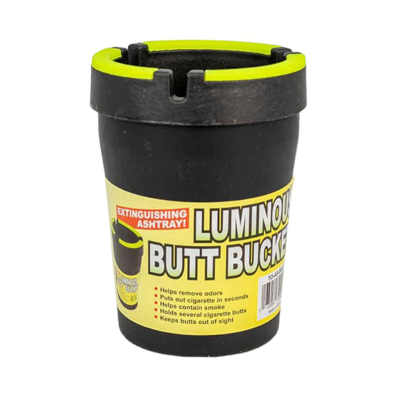 Luminous Butt Bucket Portable Ashtray (Black)