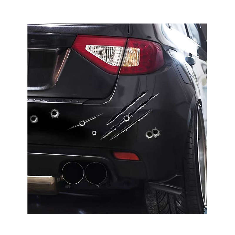 3D Realistic Bullet Hole Vinyl Sticker Kit (A4 sticker Sheet) Type 1