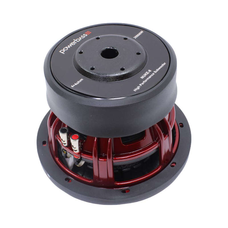 Powerbass NUKE8D4 8" 20 000w Nuke Series D4 Subwoofer