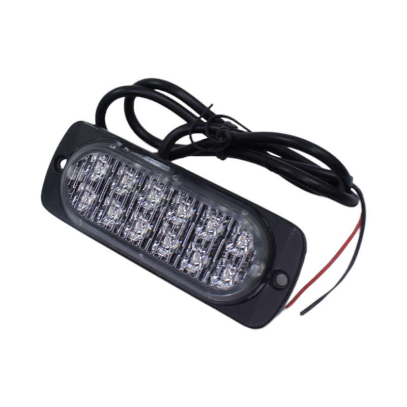 Universal Body or Grille Mount Strobe Light - Red (11x4cm)