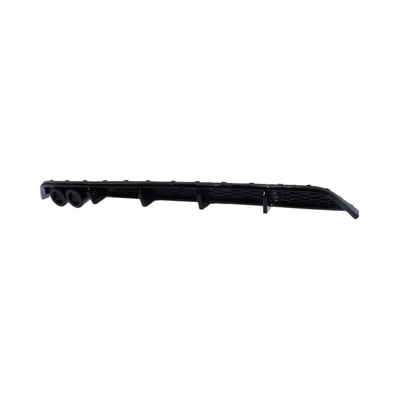 VW Polo 8 Gloss Black Rear Diffuser with Double Tailpipe Outlet