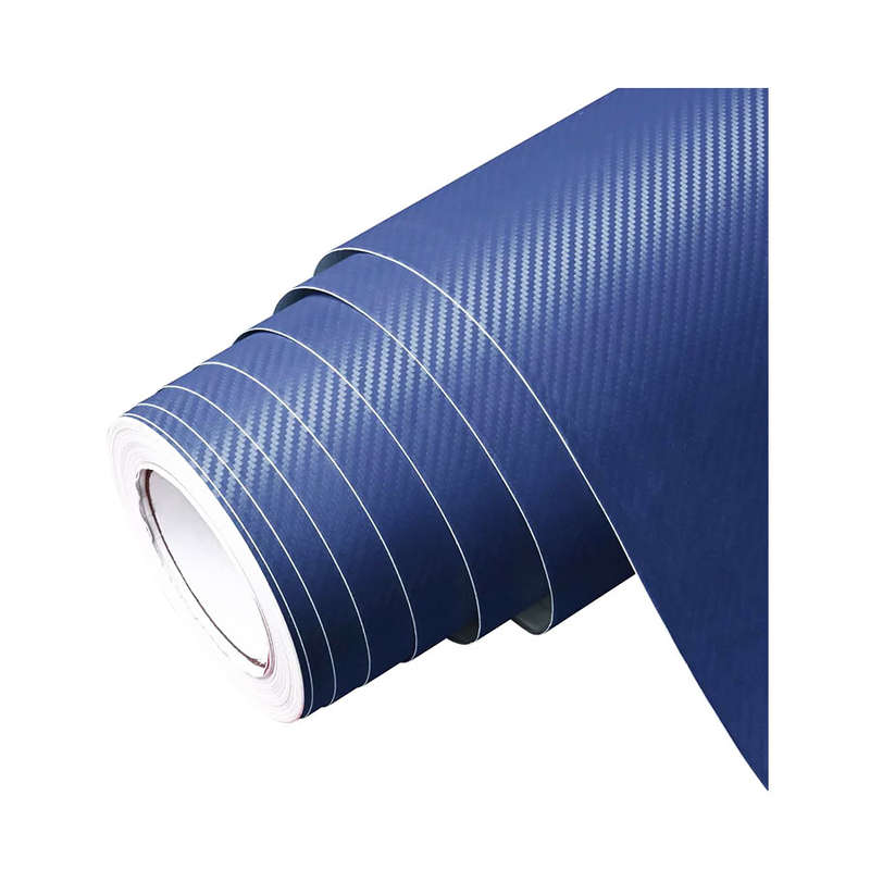 Carbon Fibre Vinyl Adhesive Sheet - Blue (100x125cm)