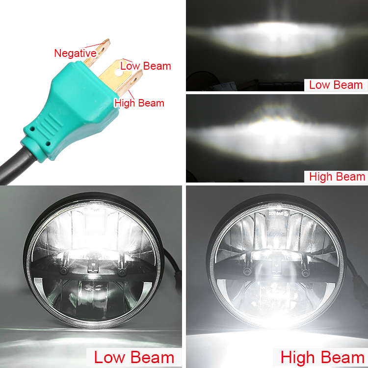 LED360 7" High/Low Beam Universal Headlight (pair)