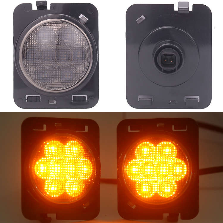 LED360 Wheel Fender Flare Side Marker LED Lamp for Jeep Wrangler