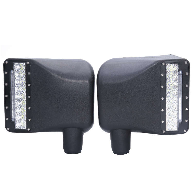 LED360 Door Mirror Covers with White &amp; Amber Lighting for Jeep Wrangler