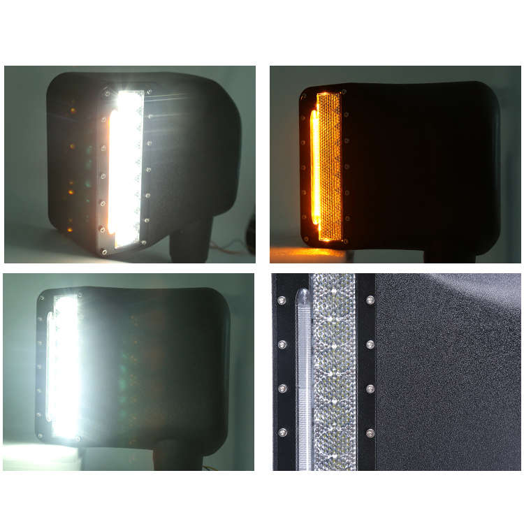 LED360 Door Mirror Covers with White &amp; Amber Lighting for Jeep Wrangler