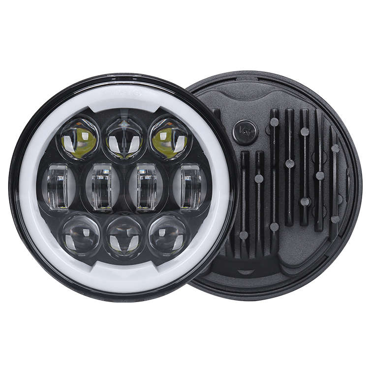 LED360 5.75" High/Low Beam 80w CREE LED Headlight with RGB Lighting Control (suitable for Harley ...