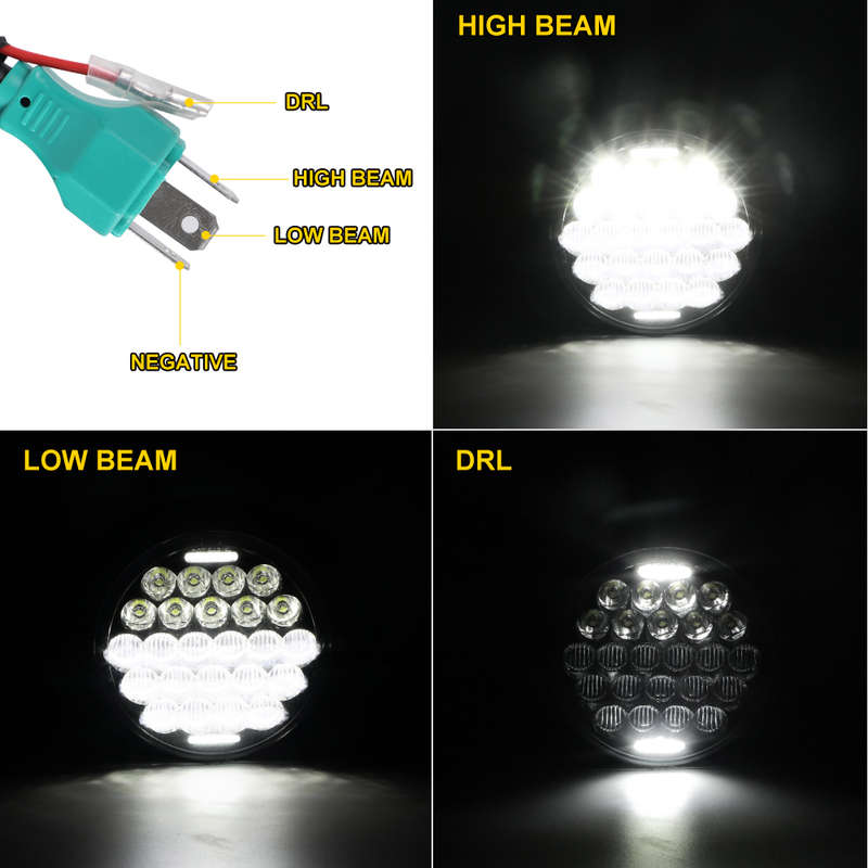 LED360 5.75" CREE LED High/Low Beam Headlamp for Harley (each)