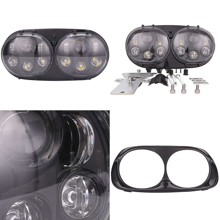 LED360 Double Headlight Kit for Harley Davidson
