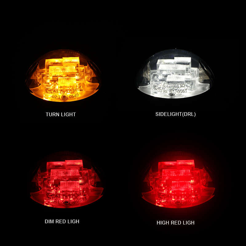 LED360 73mm 1 Piece Position LED Lamp (Dim Red &amp; Bright Red)