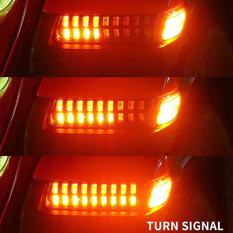 LED360 Double Track Running Waterfall Design DRL Lights for Jeep (indicator, park &amp; spot)
