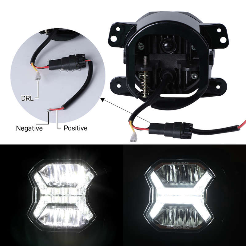 LED360 4" Wind Tunnel Design LED Foglights