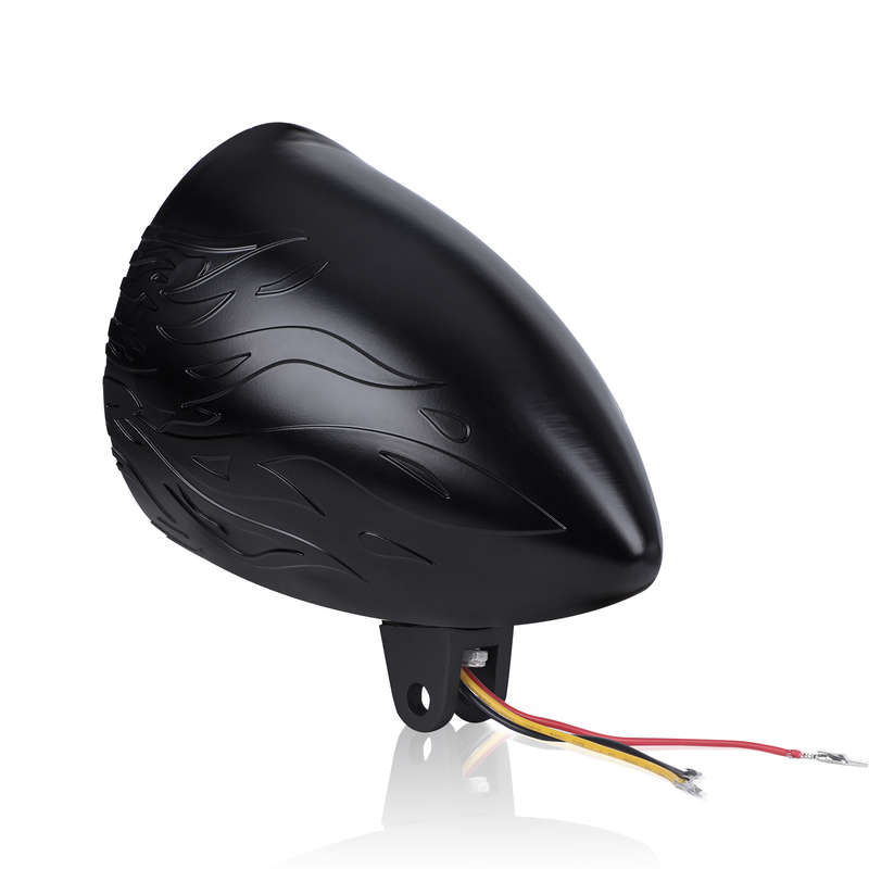 LED360 5.75" Matt Black Headlight Housing (excludes lamp)