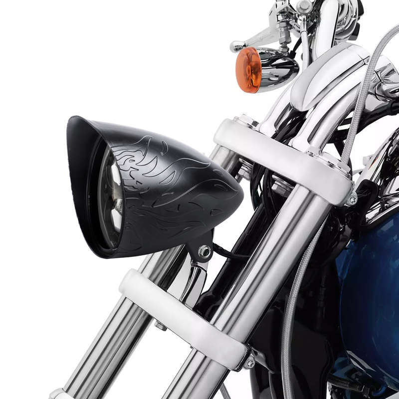 LED360 5.75" Matt Black Headlight Housing (excludes lamp)