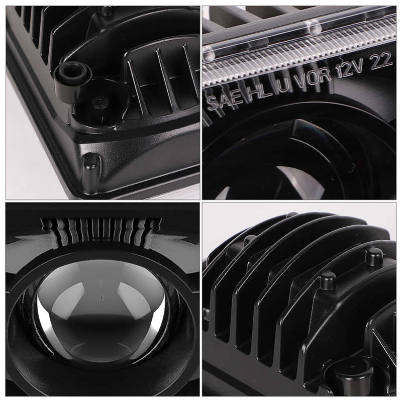 LED360 4X7" LED Replacement for Sealed Beam( 2 pairs hi beam, 2 pairs low beam)