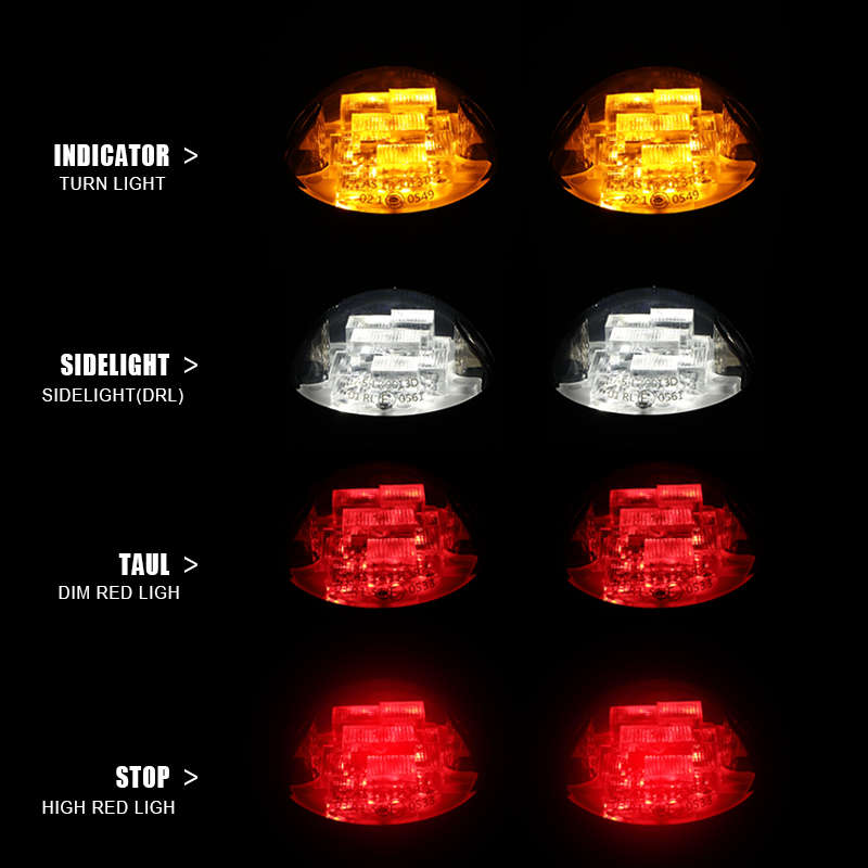 LED360 73mm 1 Piece Position LED Lamp (Yellow Indicator)