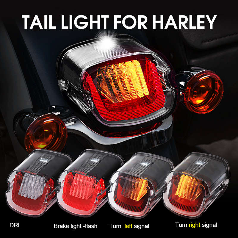 LED360 Hover taillight for Harley davidson 2 Clear +2 Smoked