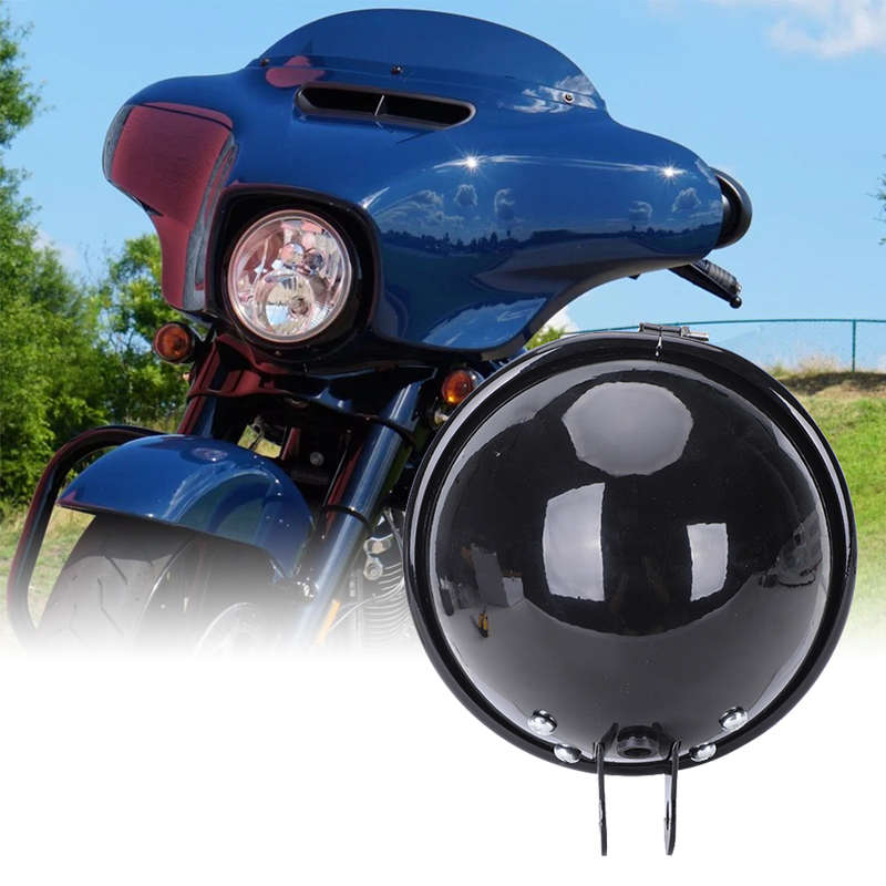 LED360 5.75inch Brackets For Harley headlight (black)