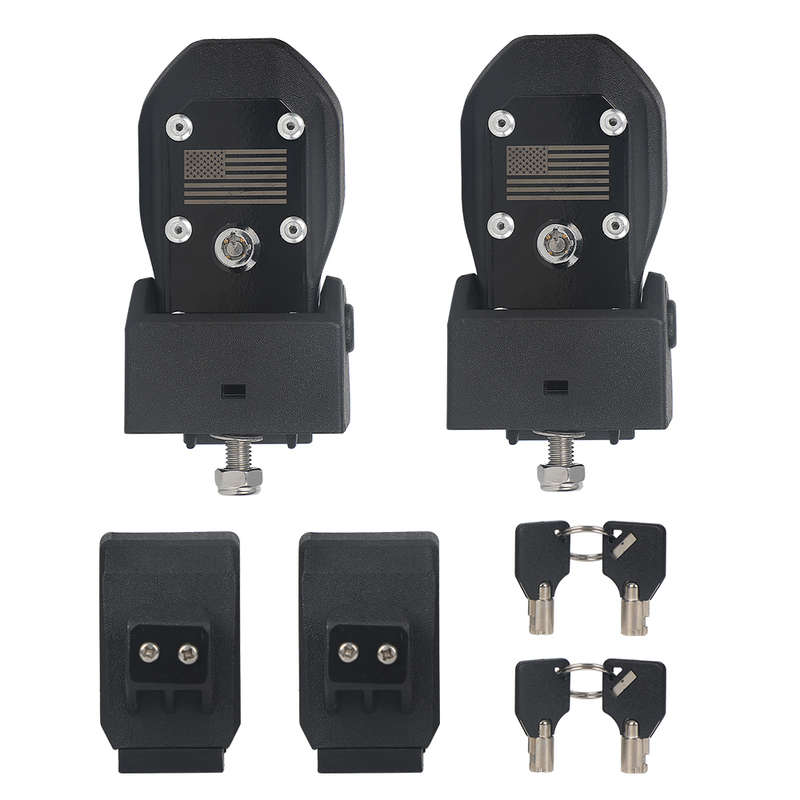 Matt Black Hood Lock Kit for Jeep