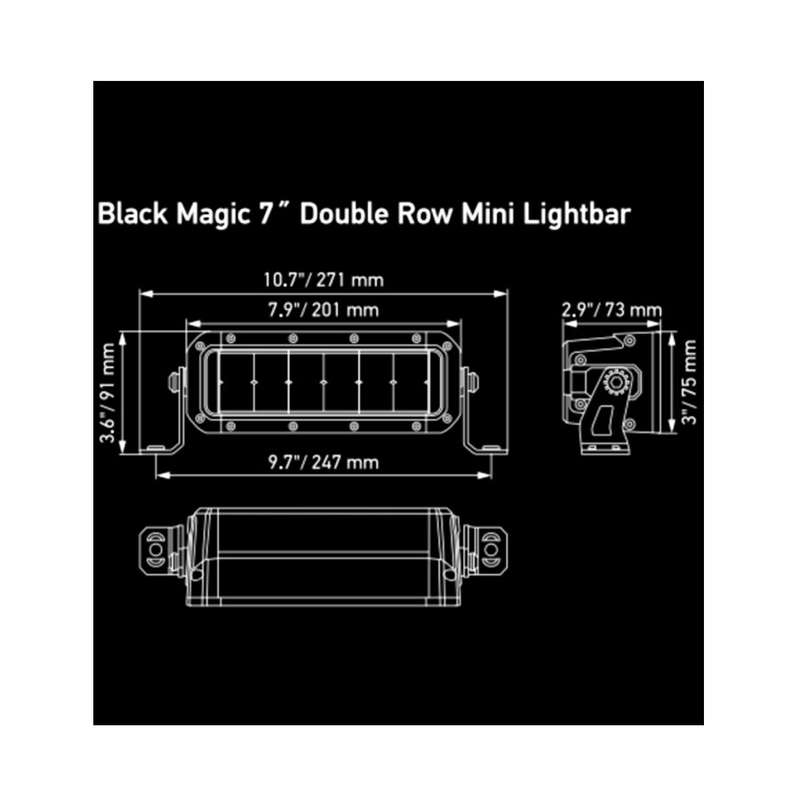Hella BMT6451 Black Magic Tough LED Mini Lightbar 7