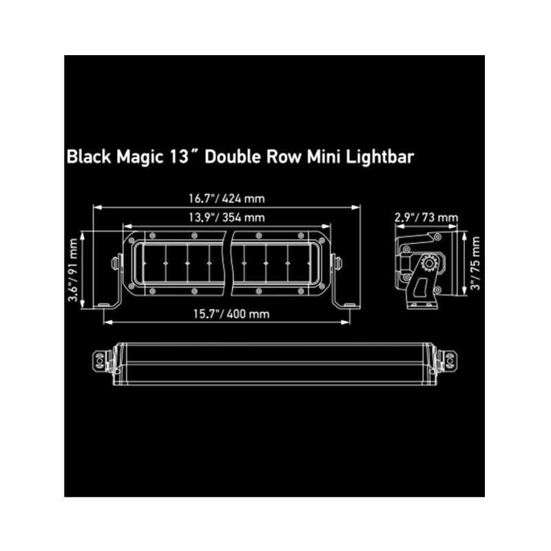 Hella BMT6461 Black Magic Tough LED Mini Lightbar 13