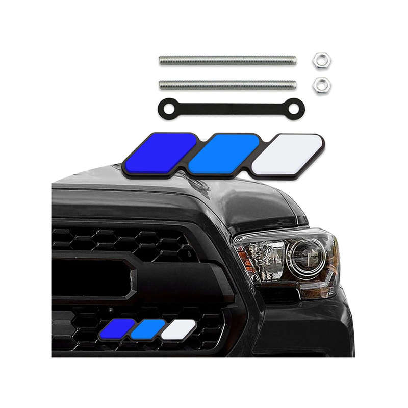 TRD Tri Colour Grille Badge (Blue &amp; White)