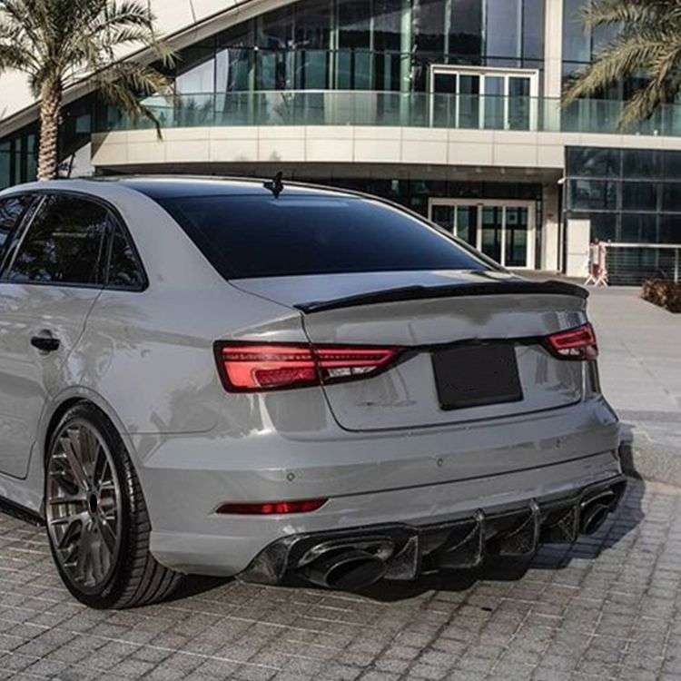 Audi A3 2021+ Boot Spoiler Sedan M4 Style Gloss Black