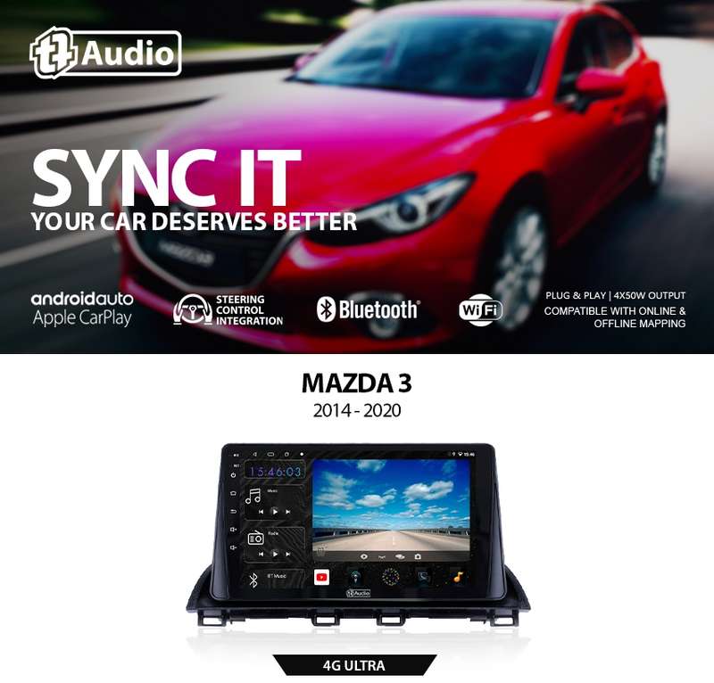 TT Audio 9" Replacement Radio for MAZDA 3 2014-2019 (4G ULTRA)
