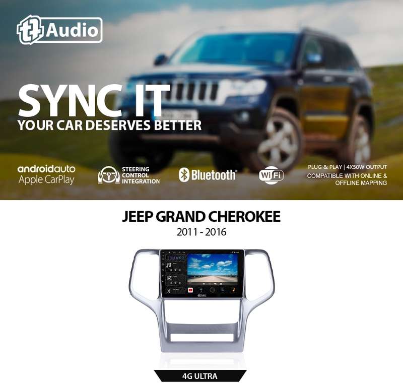 TT Audio 10" replacement radio for JEEP Grand Cherokee 2011- 2015 (4G ULTRA)