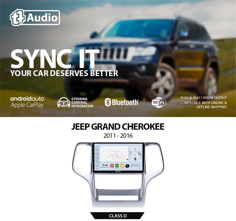 TT Audio 10" replacement radio for JEEP Grand Cherokee 2011- 2015 (CLASS D)